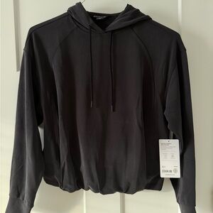 NWT Athleta Seasoft Bubble Hem Hoodie (Black | Charcoal Grey | XXS | XS | S)